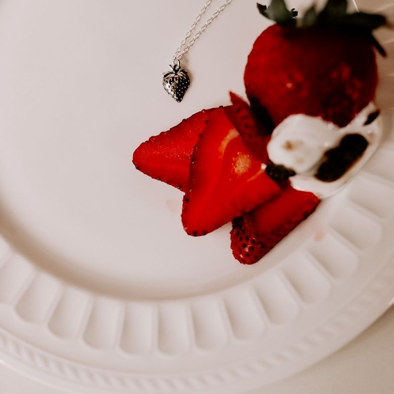 Strawberry Shortcake 80's Retro Style Necklace... - Depop